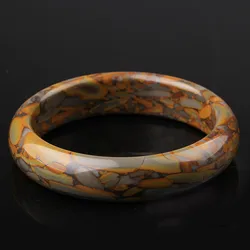 Natural Color Hand Carved Wide Jade Bracelet Fashion Boutique Jewelry Men's and Women's Bracelet Gift Accessories