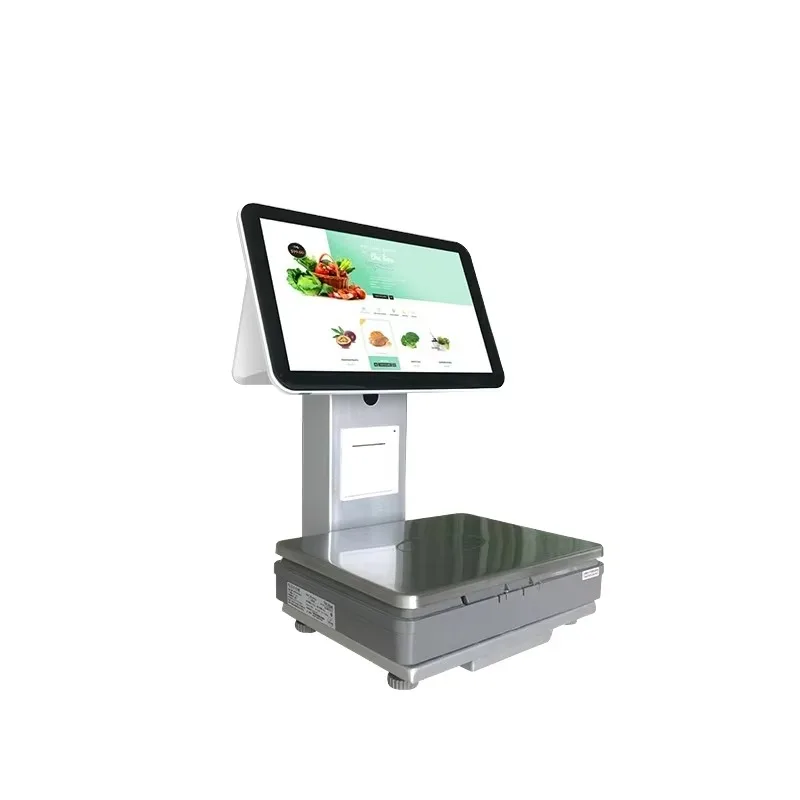 All-in-one kassa POS elektronische weegschaal voor het wegen van vers fruit
