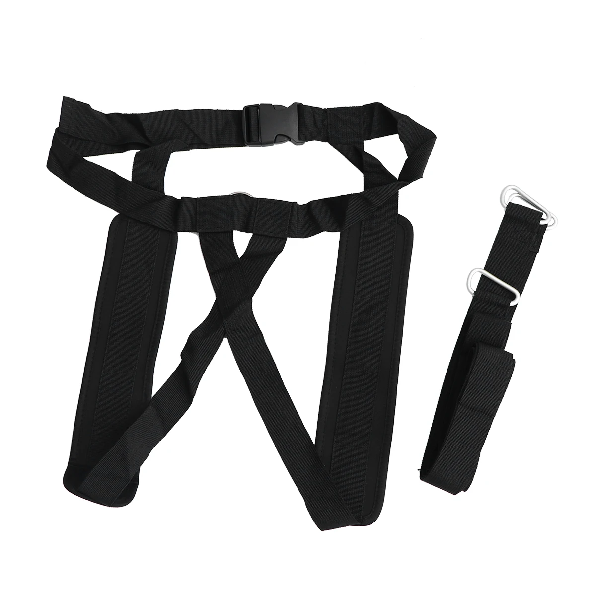 

42x84cm Resistance Bands Training Belt Black Color for Running Yoga Fitness Equipment Sturdy Elastic Portable