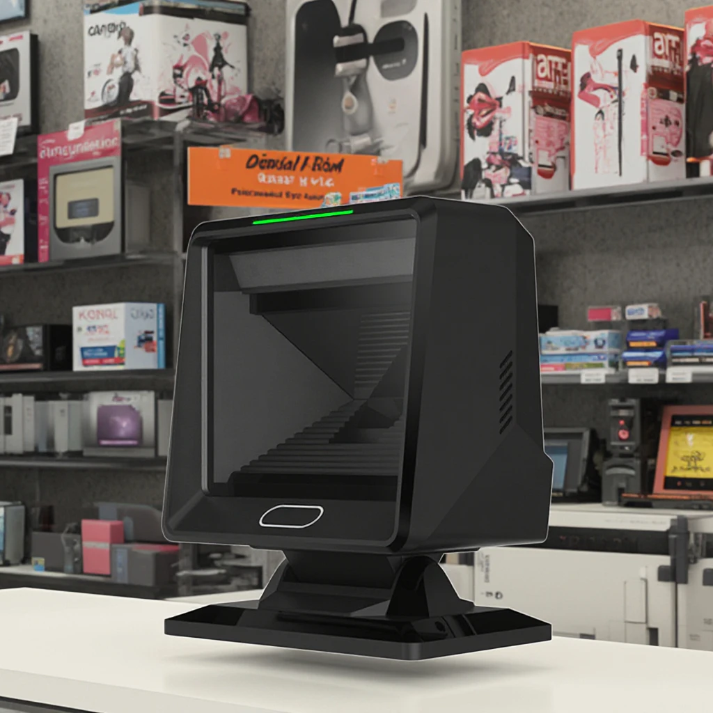 

Desktop Barcode Scanner 1D 2D QR Code Automatic Scanning Can Be Customised Supermarket Price Wired Scanners