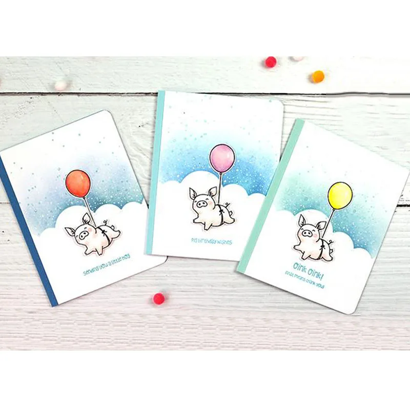 Transparente Stempel mit niedlichen Tieren und Sprüchen für Scrapbooking, Kartenherstellung und Prägung