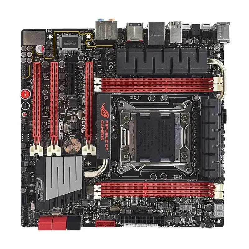 X79 Motherboard ASUS ROG RAMPAGE IV GENE Kit DDR3 Motherboard 2011 Intel Core i7 Processor 64GB 3×PCI-E 3.0 X16 USB3.0 SATA3 ATX