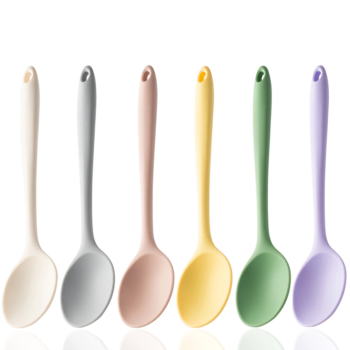 2pcs Silicone Spoon Set Multifunctional Food Sorting Spoon N
