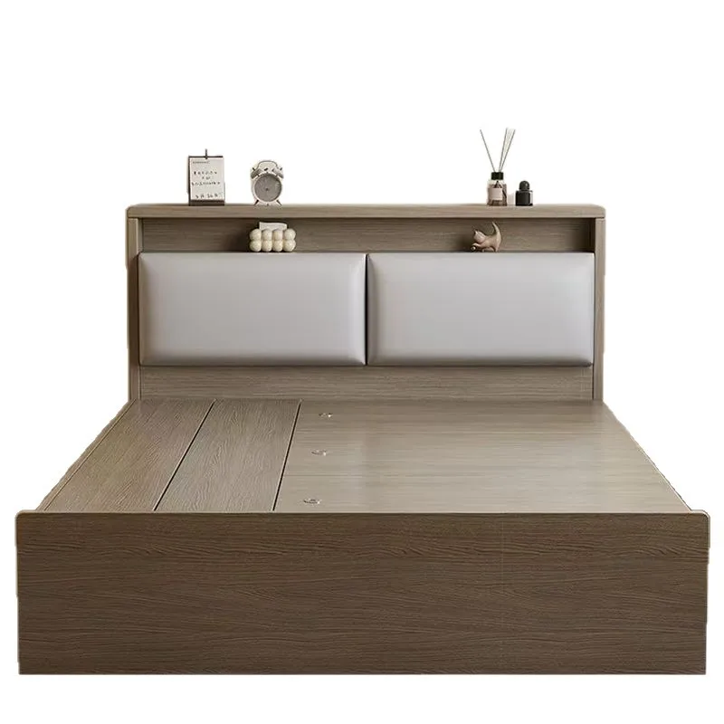 

Tatami bed, household, high box, storage bed, double, modern, simple