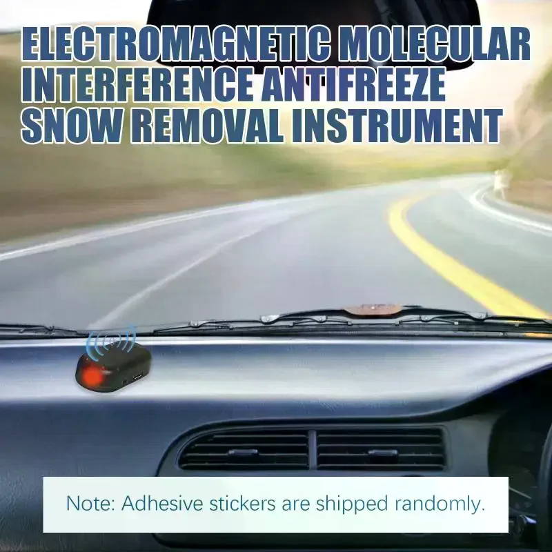 Winter Car Solar Electromagnetic Interference Antifreeze Device Front Rear Windshield Snow Removal Instrument Defrost