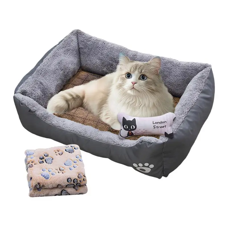 Dog Bed High Resilience Cat Cushion Spring, Summer Autumn Winter Pet Bed Washable Cat Sofa Driving Bed Elderly Dogs supplies