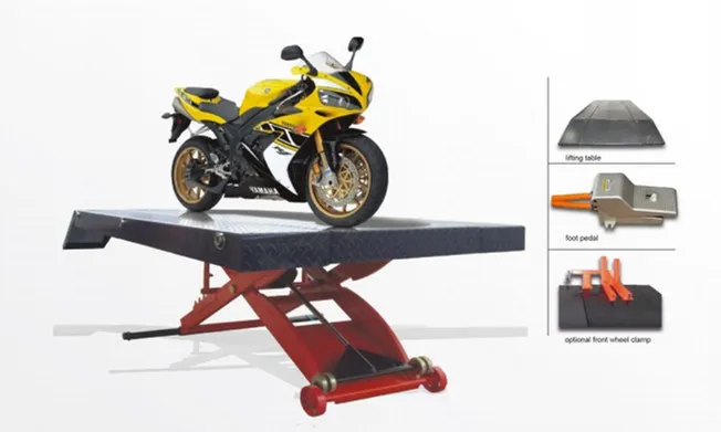 Fanyi تسليم سريع جودة عالية 500 كجم دراجة نارية مقصية رافعة رفع لورشة العمل دراجة نارية رفع