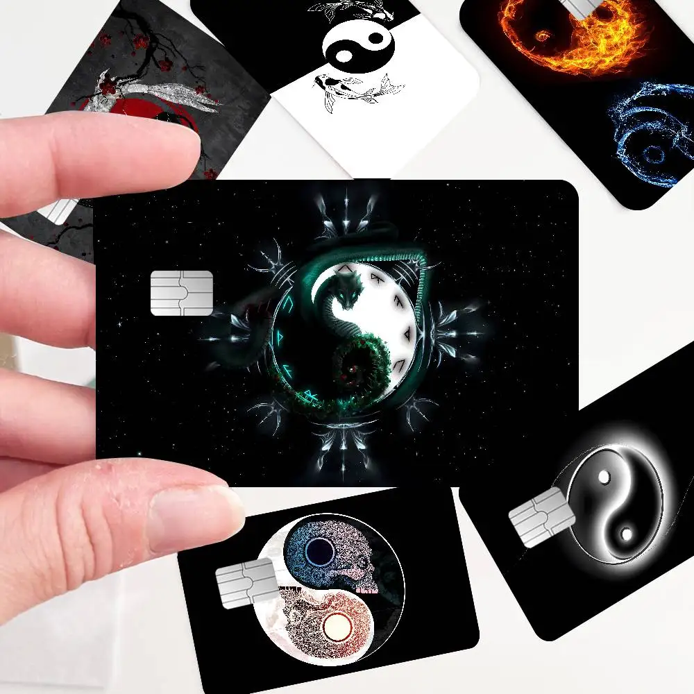 Mystic ANCIENT Tai Chi Bagua Yin Yang Anime Young Creidt Card Debit Card Sticker Film Case Front Tape for Small Big Chip No Chip