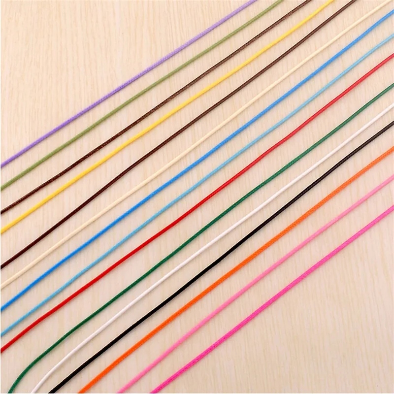 1/1.5/2/ 3mm Korea Waxed Thread Cord DIY Jewelry Round Cord for Handmade Bracelet & Necklace Craft Making Mix Color 10meters/lot