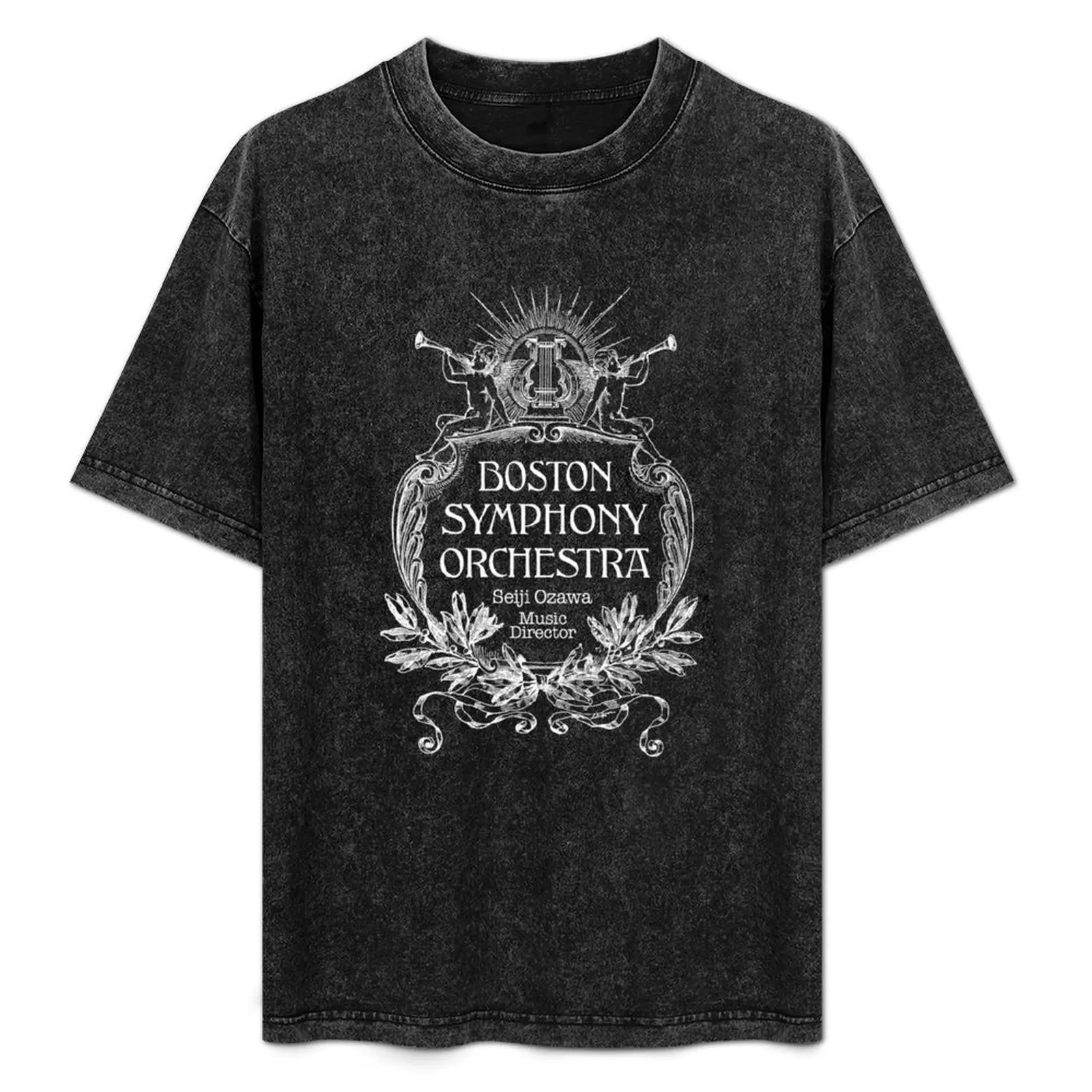 Boston Symphony Orchestra Seiji Ozawa Music Director T-Shirt Relaxed Fit Casual Short Sleeve Top