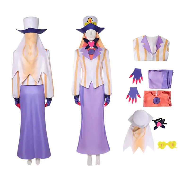 

Костюм для косплея Sir Pentius, мультяшный отель Boss Fantasia, униформа для взрослых и мужчин, жилет, пальто, шляпа, наряды, карнавальный костюм на Хэллоуин