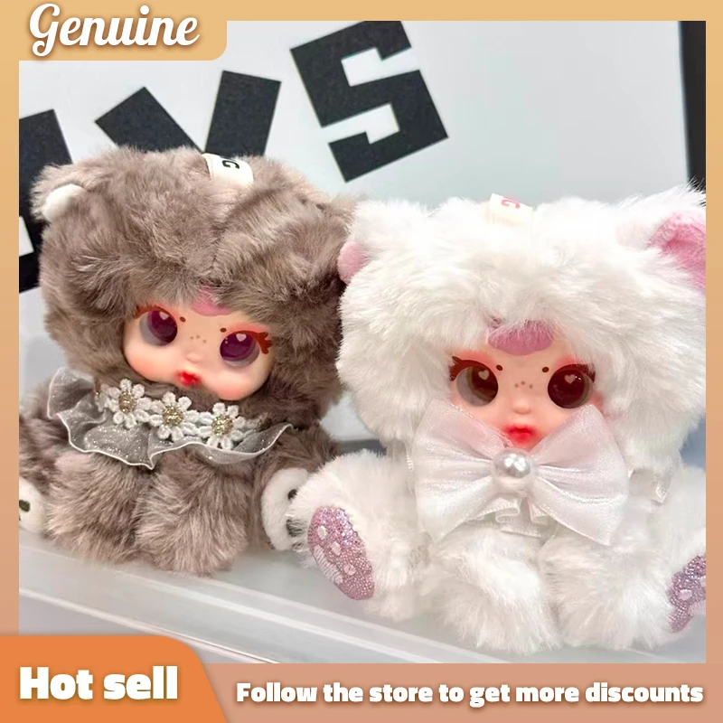 

Mm Milk Candy Naughty Cat Series слепая коробка - виниловая плюшевая игрушка Kawaii Cat кукла с вращающимся хвостом брелок-сюрприз подарок для девочек