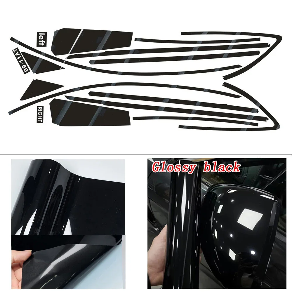 Glossy Black Chrome Delete Window Trims For Audi A7 4GB 2010-2017 - Image 5