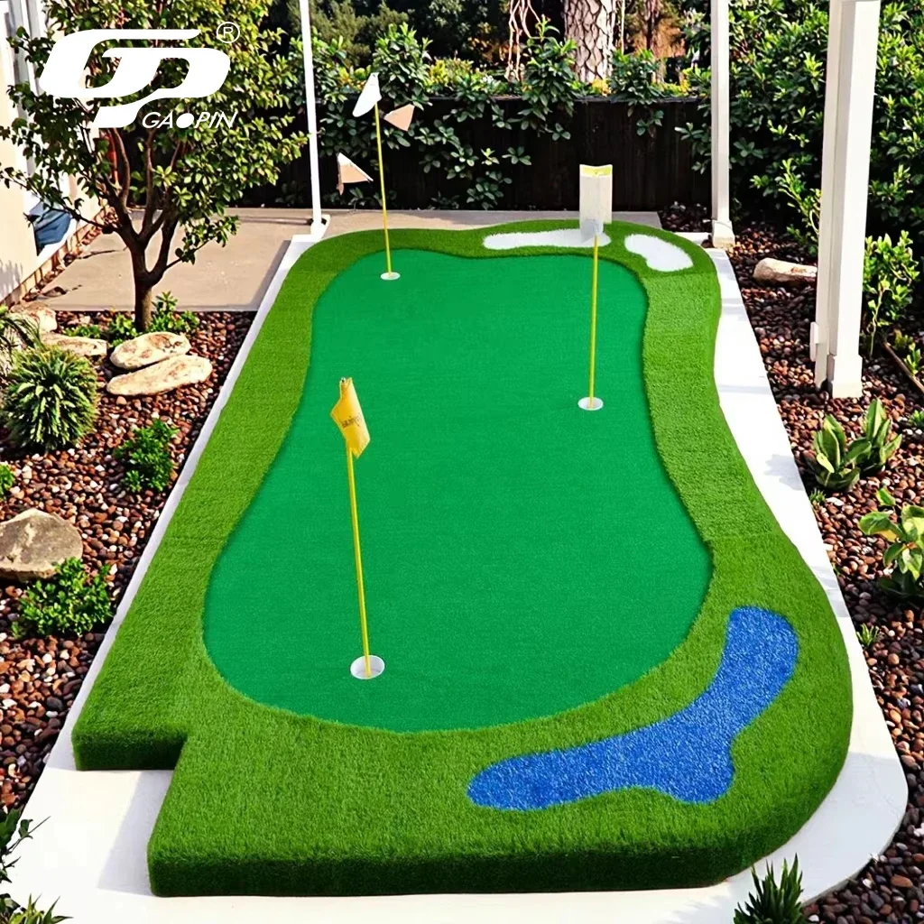 

Mini Golf Course Putting Green Mat Size-Shaped Practice Golf Putting Green Golf Training Aids