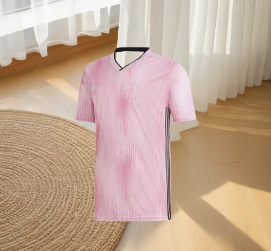 

2025 Summer Round Neck Slim Men's Perspiration Comfortable Sports Short-sleeved Retro Jersey Football Quick-drying Jersey New