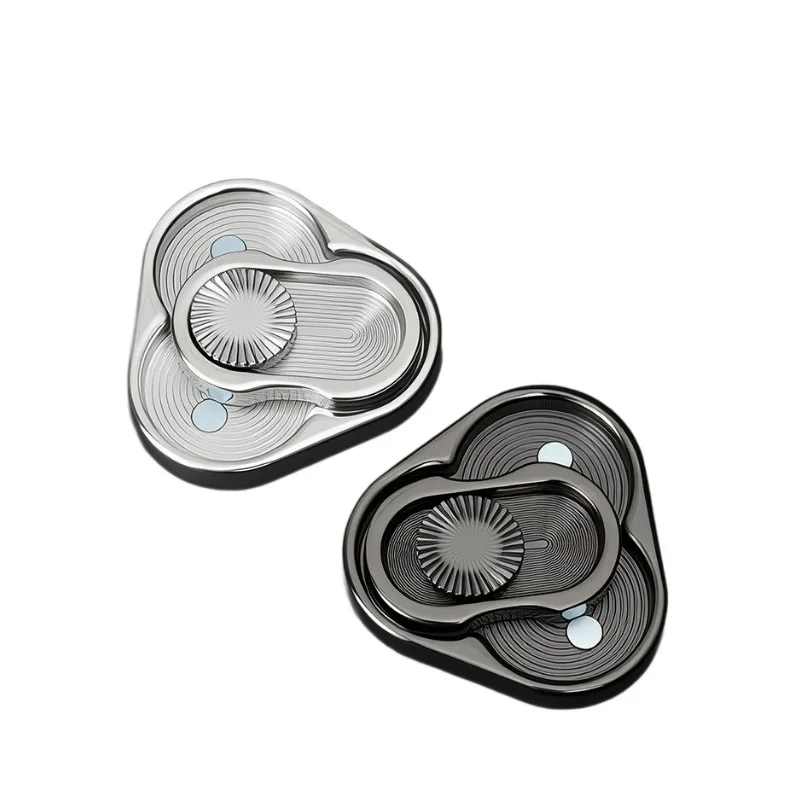 Triple Pack Magnetic Push Cards Triangle Fingertip Spinner Metal Popping Sound Stimulating Game forAdult Stress Relief Toys