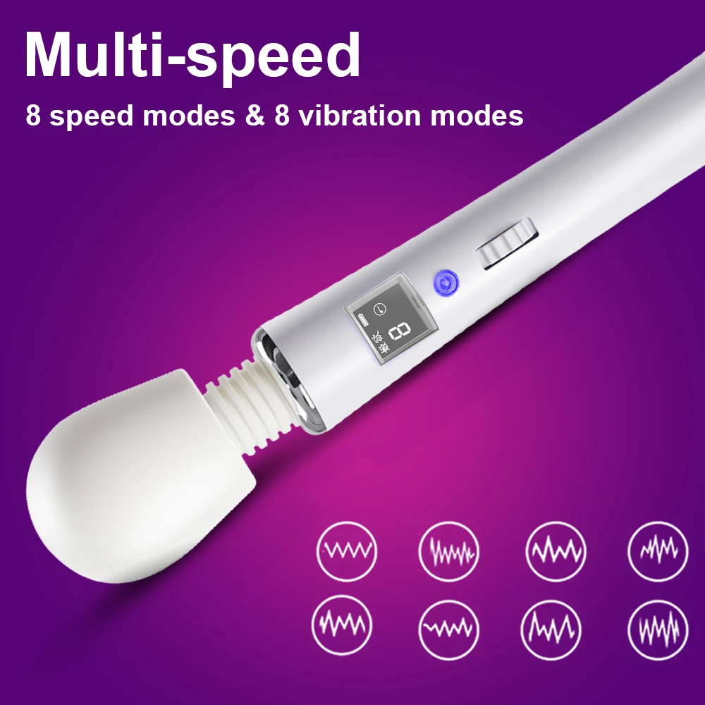 FLXUR Powerful Magic Wand Vibrators For Woman Clitoris Stimulator AV Stick G Spot Massager Female Masturbator Sex Toys for Women