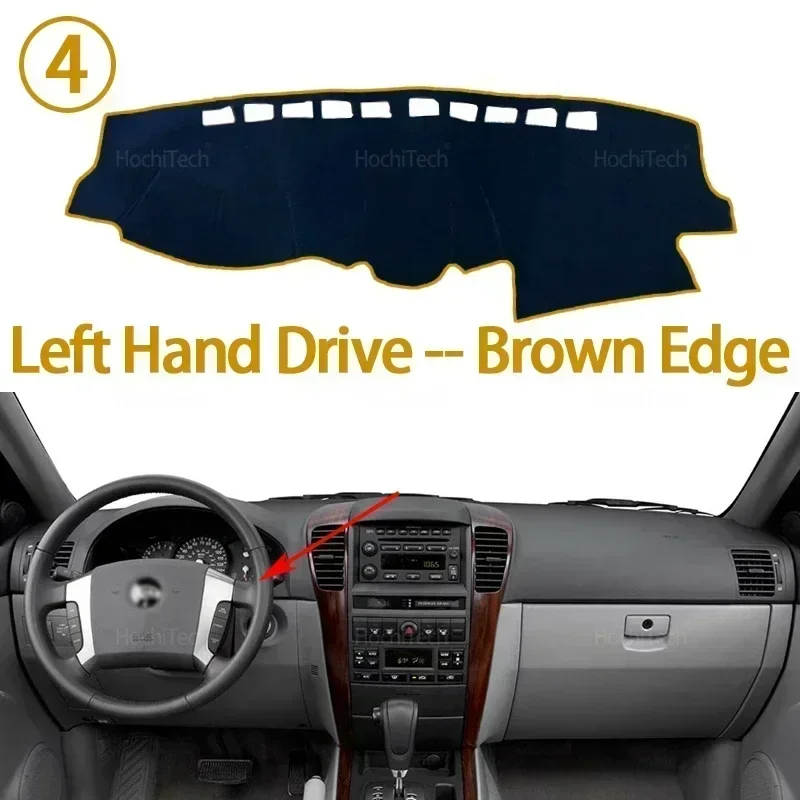 Accesorios para coche, tablero de salpicadero, sombrilla Anto-UV, cubierta para salpicadero, almohadilla protectora para Kia Sorento BL LX XS 2003-2010 2004 2005