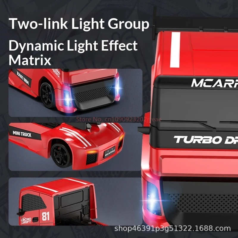 Carro de controle remoto mclaren 1:87 mini carro de controle remoto mc081 4wd carro de controle remoto elétrico caminhão de deriva
