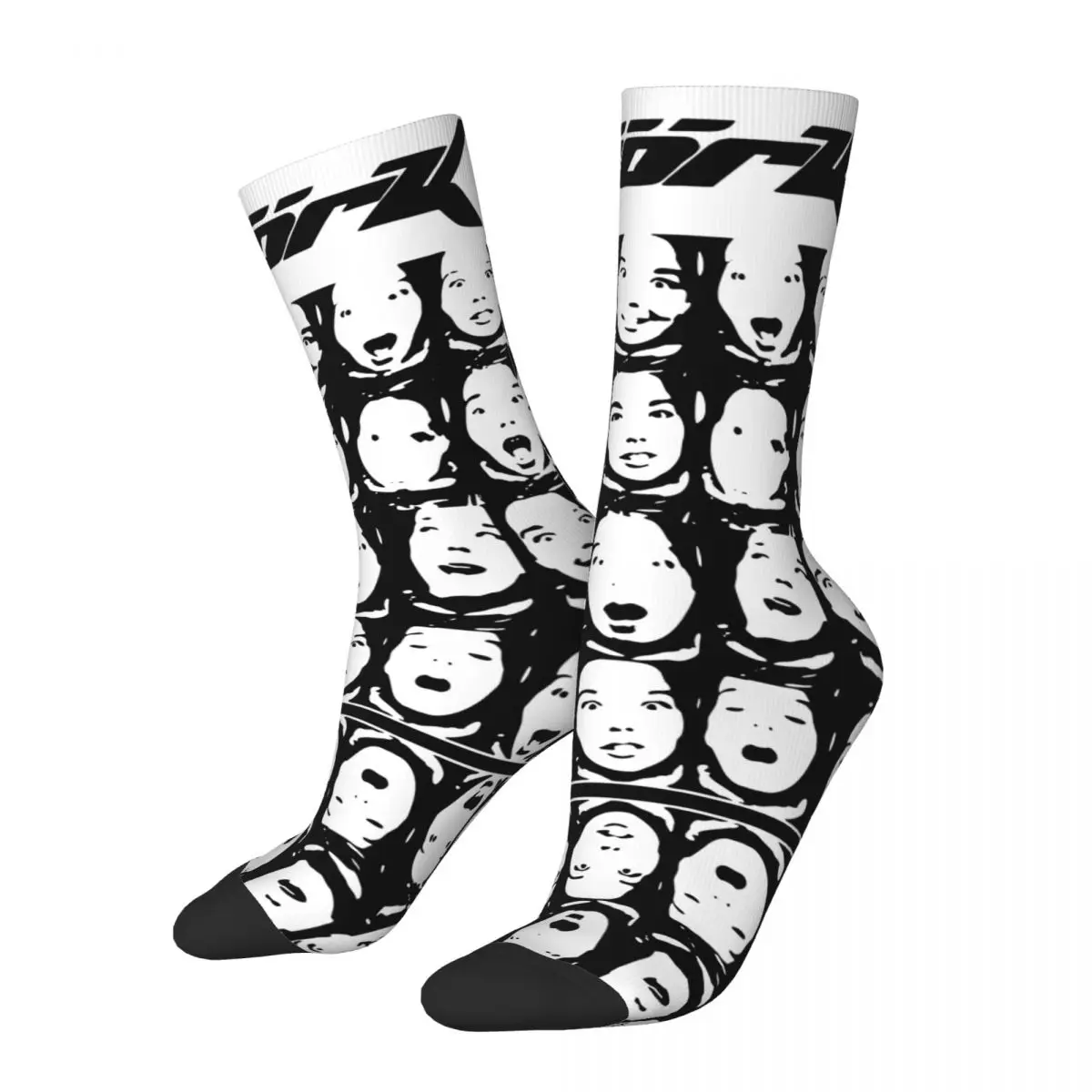 Bjork Army Of Me  Vibe Skateboard Socks Vintage Rock Heavy Metal Music Homogenic Polyester Long Socks for Unisex Sweat Absorbing