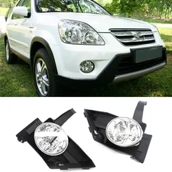 Pair Left&Right Fog Lamp Assembly For Honda CRV RD5 RD7 2.0L 2.4L 2005 2006 Front Bumper Anti Fog Light 33951-S9A-J01