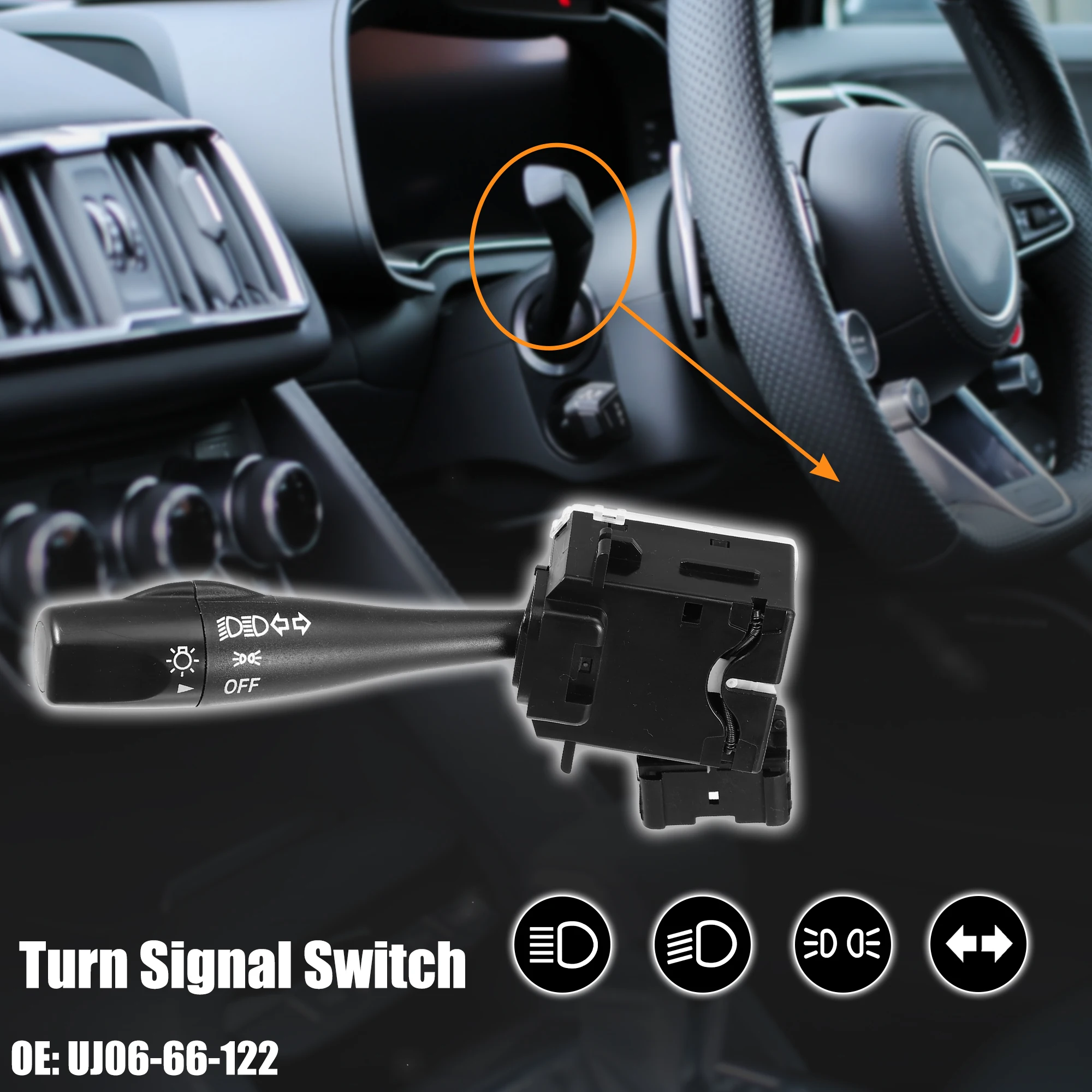 

X Autohaux Автомобильная рулевая колонка, переключатель сигнала поворота, переключатель круиз-контроля, для детской модели, автомобильные аксессуары