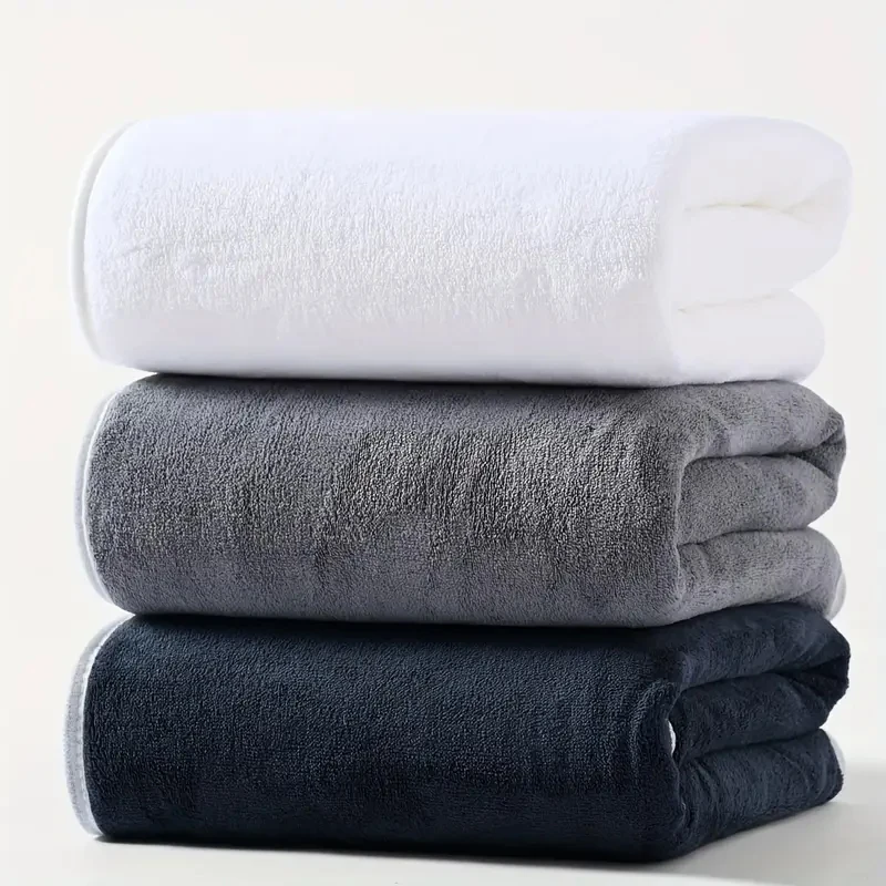 3Pcs Coral Velvet Bath Towels 70X140cm Large Soft Highly Absorbent Quick Dry Towel Suitable for Gym Home Daily Shower