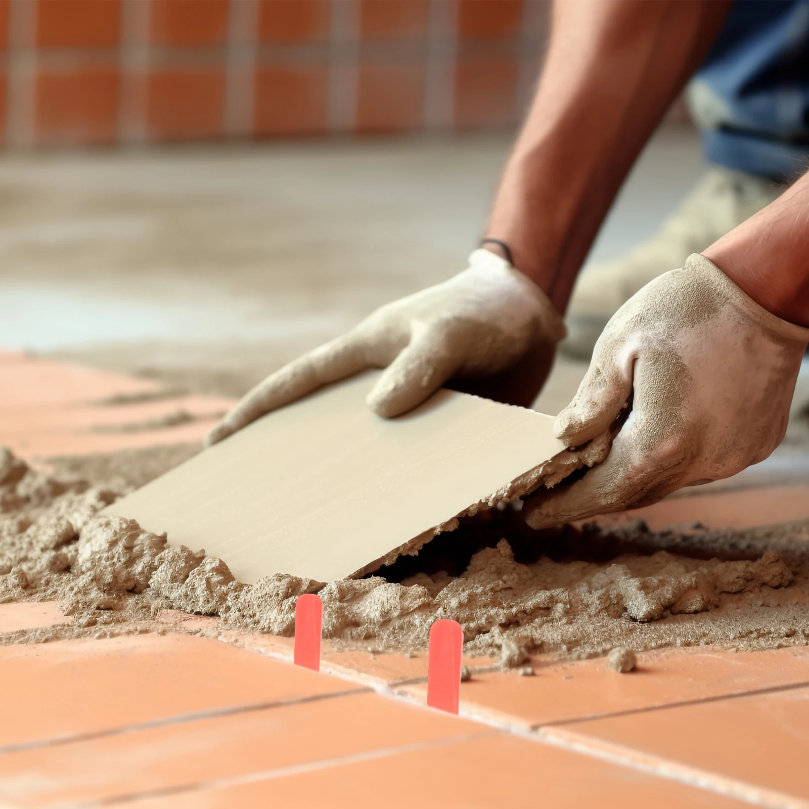 

100pcs Tile Leveling Wedges Plastic Spacers Reusable Ceramic Floor Wall Tiling Tools Leveler System Easy Installation Grout