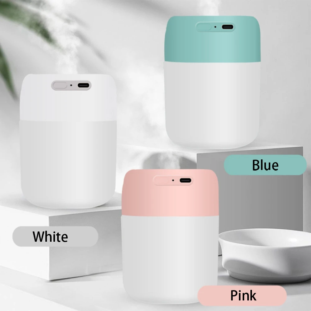 popular Mini Air Humidifier 220ML Aroma Essential Oil Diffuser Super Quiet USB Fogger Mist Maker for Home Car Pink