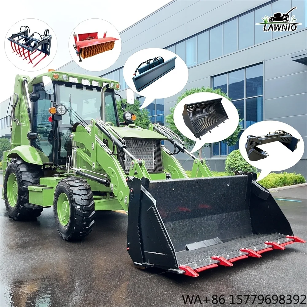 Complete Machine Customization Backhoe Loader  Flexible Steering Multipurpose Machine Pipeline Construction Wheel Loader