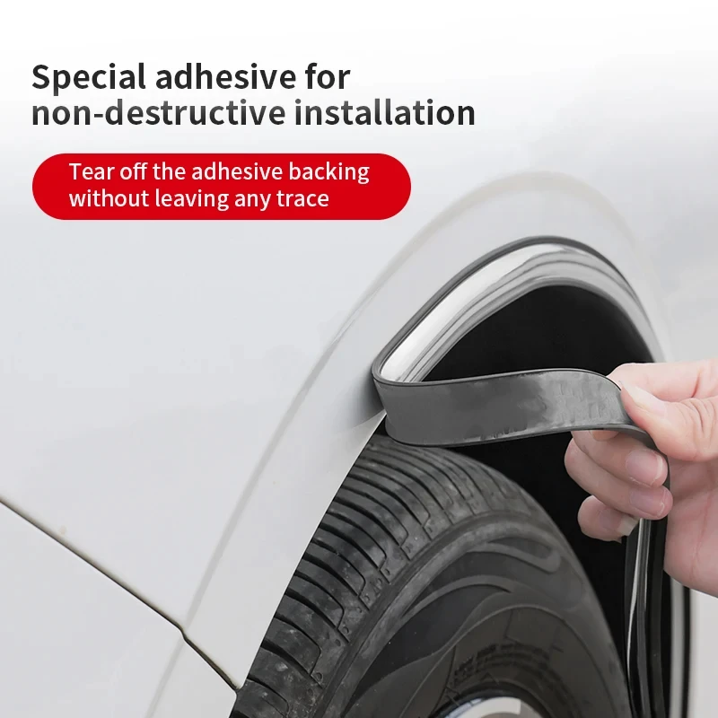 High Quality Reflective Wheel Arch Bumper Anti-Scratch Widened Decorative Sticker Strip Universal Auto Exterior Mod Accessories