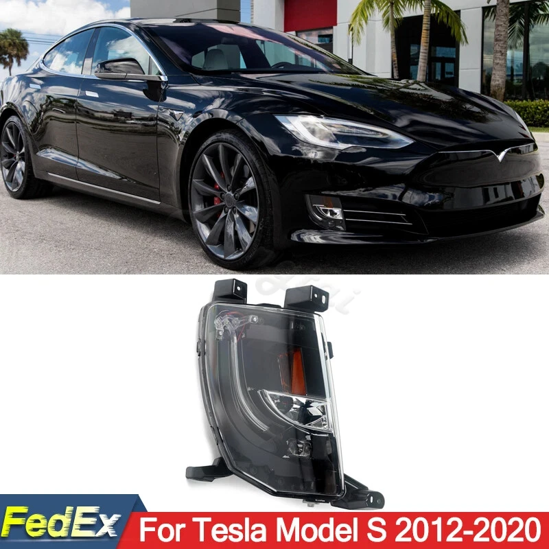 

Светодиодный передний бампер автомобиля, противотуманная фара для Tesla Model S 2012 2013-2014-2015 2016 2017 2018 2019 2020, противотуманная фара в сборе, противотуманная фара DRL