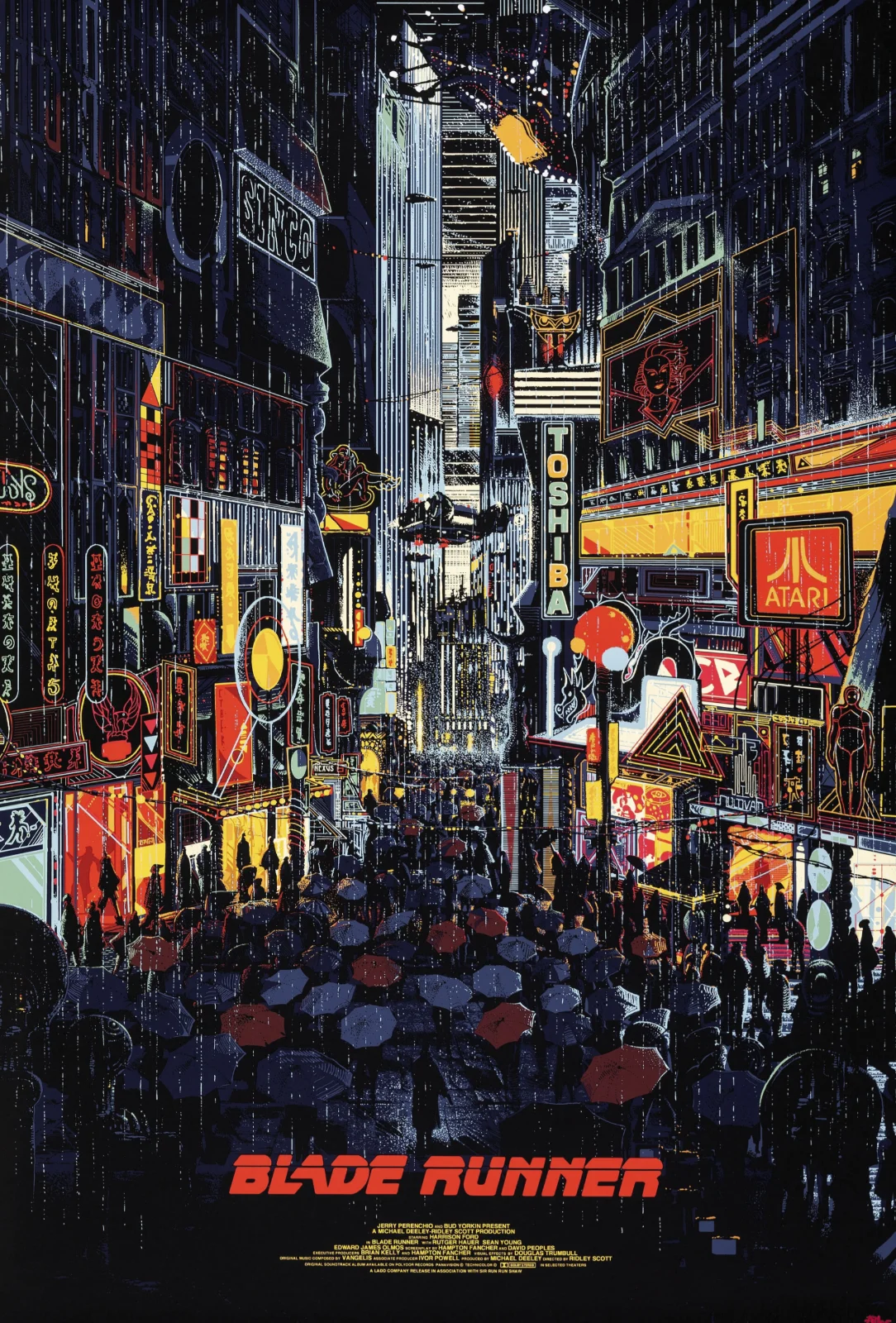 Bladerunner 1982 Movie Print Art Canvas Poster For Living Room Decor Home Wall Picture