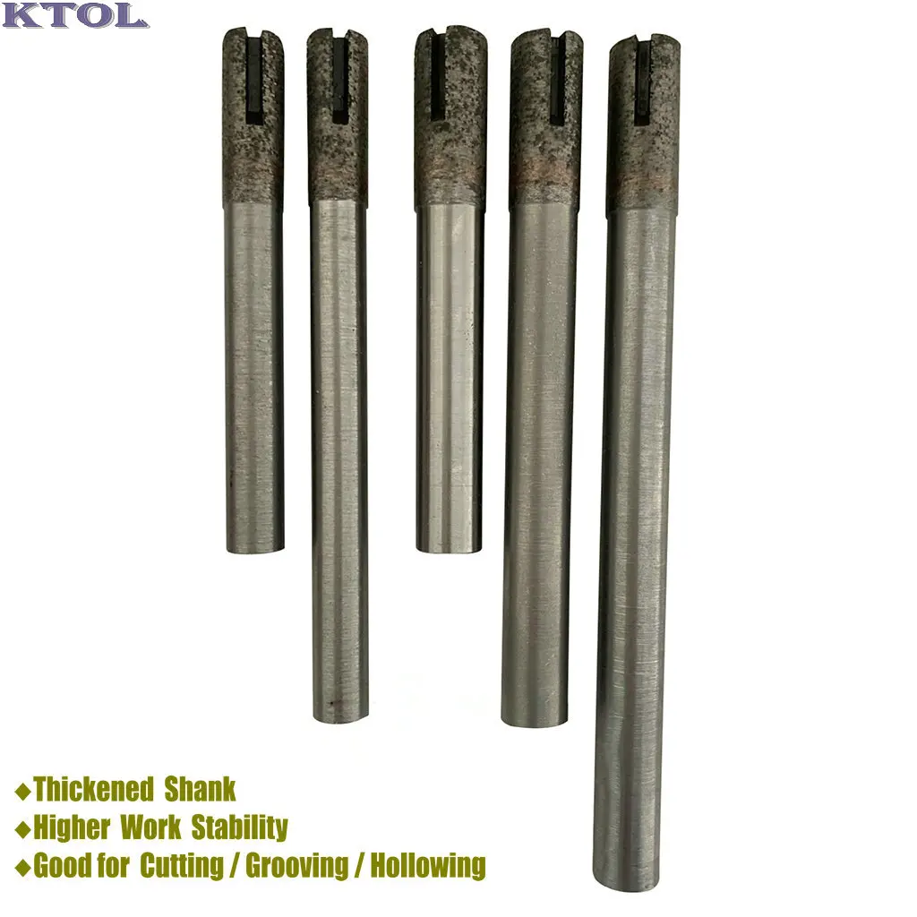 16/20mm Big Size Sharp-Type Sintered Diamond Milling Tool Granite Cutter CNC Stone Router Bit Flat-Endmill for Cutting Grooving