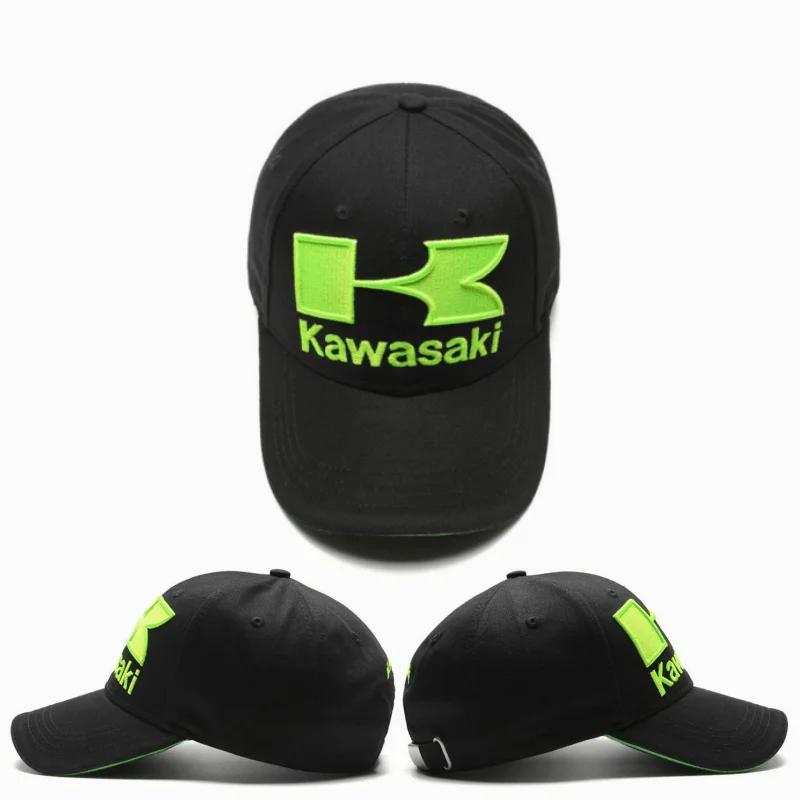 Kawasaki Fashion Hip Hop Baseball Hat Motorcycle Racing Hat Men's and Women's Clothing Accessories Sports Hat Kawasaki Sun Hat