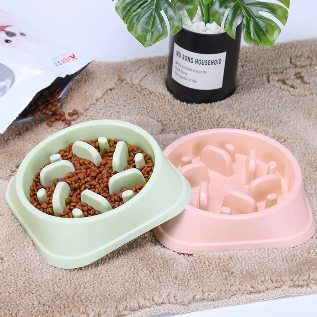 Pet Slow Feeder Bowl Anti-Choking Puzzle Dog Food Bowls Choke-proof Slow Eating Pet Feeder Bowls Cats Food Container Pet Supply