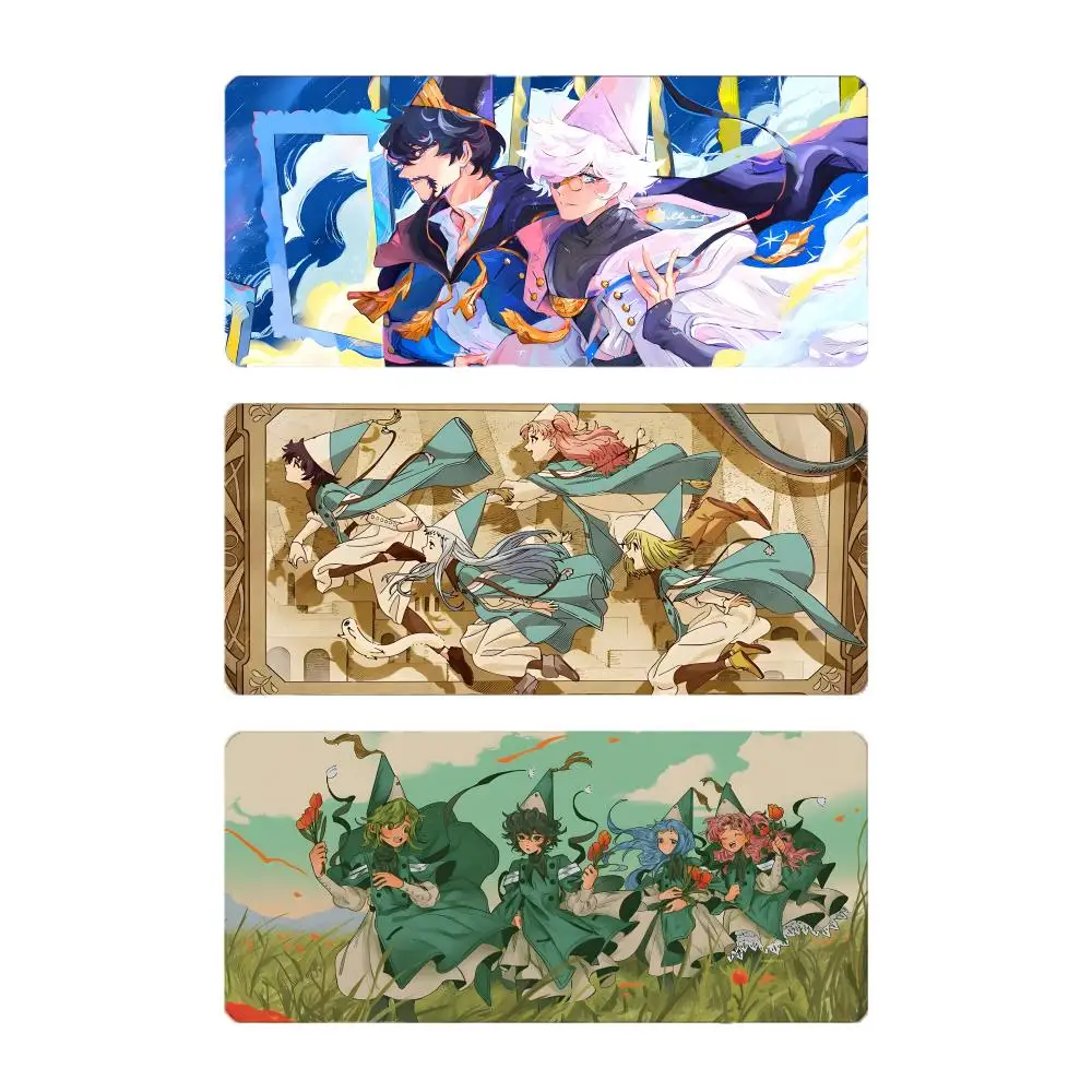 Fantasy Manga Witch Hat Atelier Mouse Pad Large Gaming Mousepad with Stitched Edges Thickened Desk Mat PC