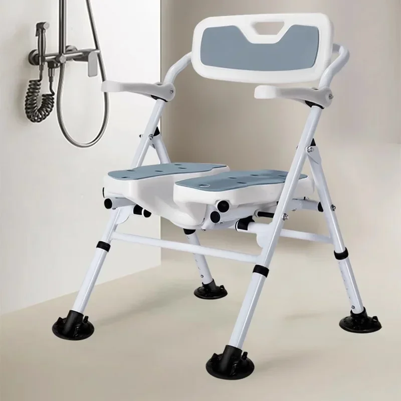 Taburetes de uso en baño, silla plegable portátil, andamios, muebles para el hogar, ducha, taburete de baño para adultos, inodoro mayor, andador Dusch Stuhl