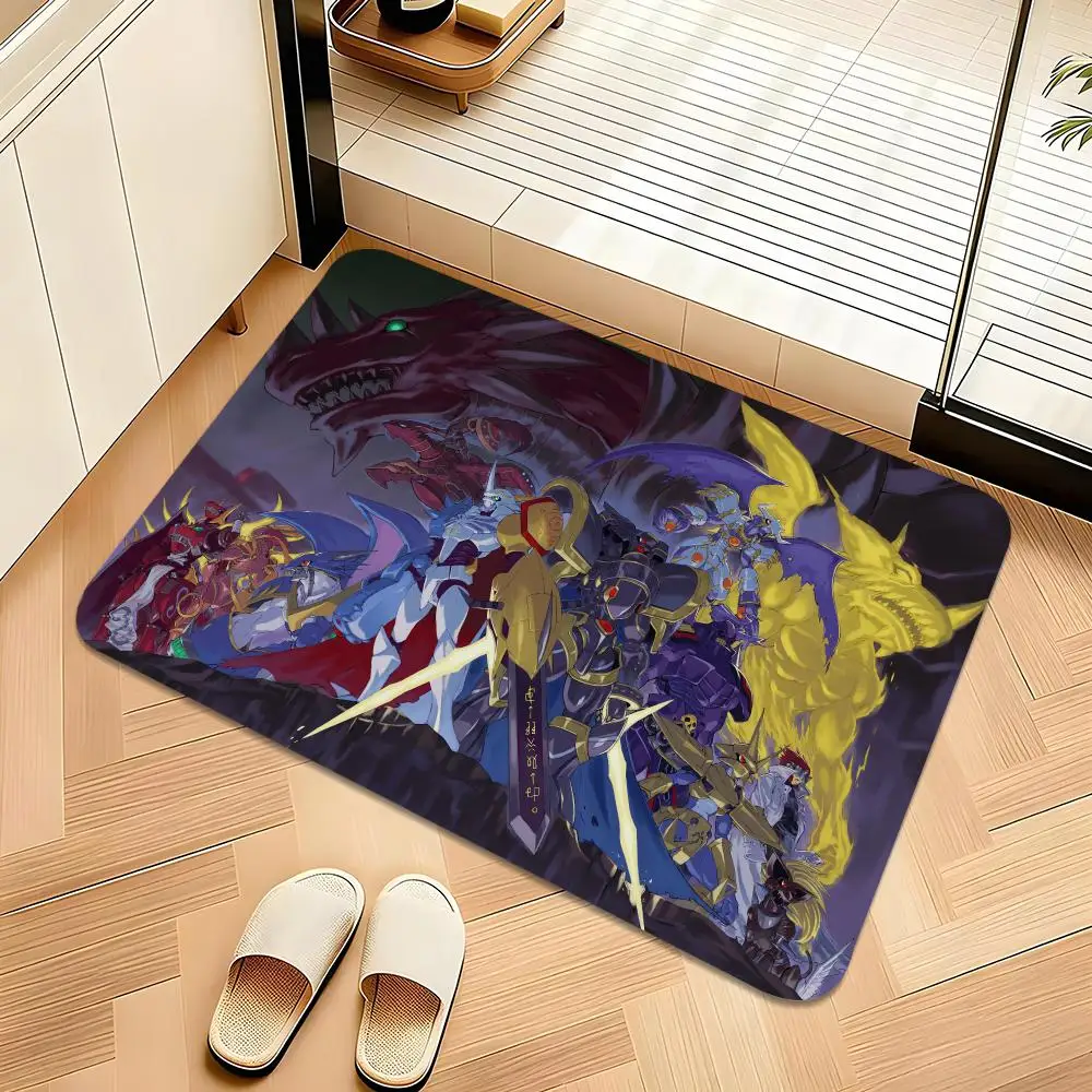 Anime Digimon Floor Mat Welcome Mat Entrance Doormat Balcony Bathroom Floor Mats Non-slip Rug Bedroom Carpet