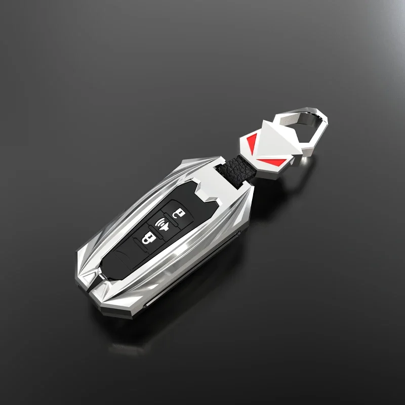 Key Case Cover For Haval H6 2022 Accessories H5 H7 H8 H9 F5 F7 F7X H2S GWM Coupe Poer Jolion Leather Metal Holder Shell