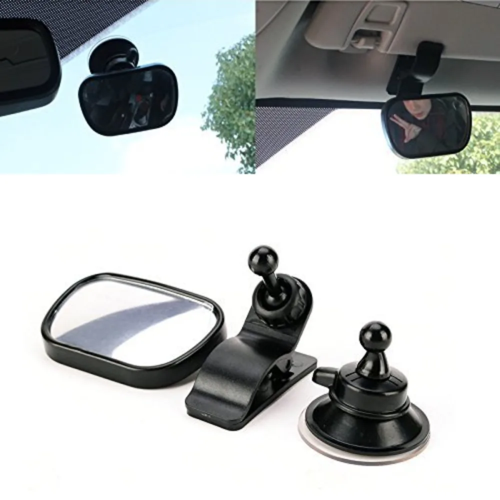 

Universal Car Child Seat Rearview 360°suction Cup Type Car Back Seat Baby View Mirror Adjustable Auxiliary Rear View Mirror