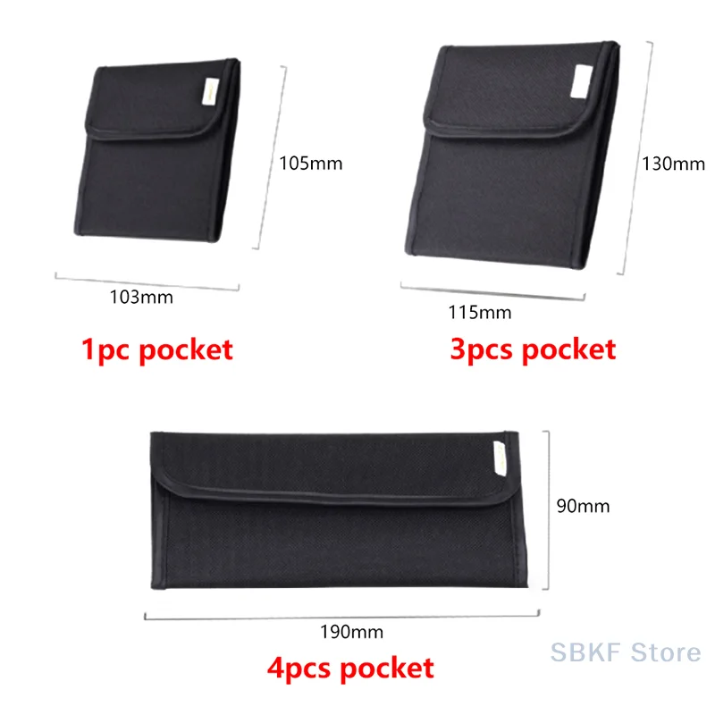 Handy Pouch for SLR Camera Lens Filter, UV CPL ND Filter Wallet, and Adapter Ring Storage Solution