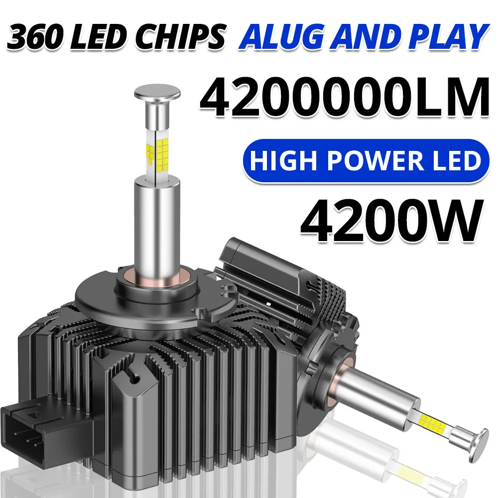 

D1S D3S LED 360 Car Headlight Bulb HID D2S D4S D4R D8S D1R D2R D3R CANbus LED Car Lamps Xenon Upgrade Kits 1:1 Plug and Play