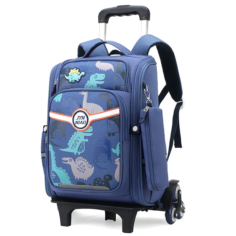 New Trolley School Bag Orthopedics Schoolbags for Boy Girl Children Waterproof Teenager School Backpack Kids Student Back Pack