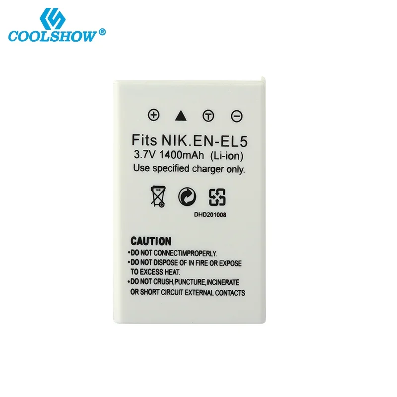 EN EL5 EN-EL5 1400mAh Battery for Nikon Coolpix P90 P100 P5000 P5100 5200 7900 P6000 P500 P510 P520 530 Camera Batteries