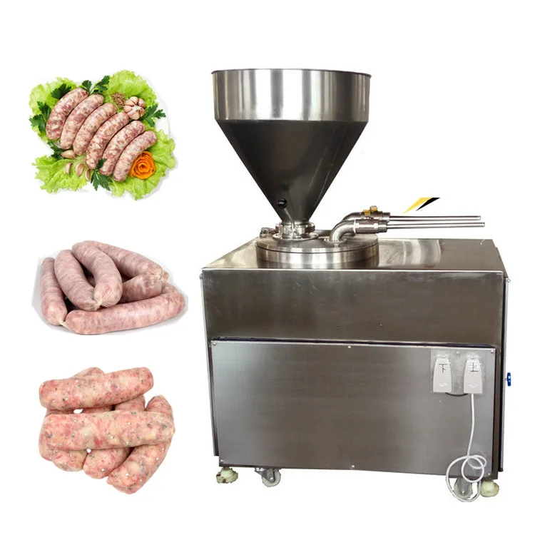 

Professional automatic hydraulic electric vegetarian chicken sausages filler sausage stuffer