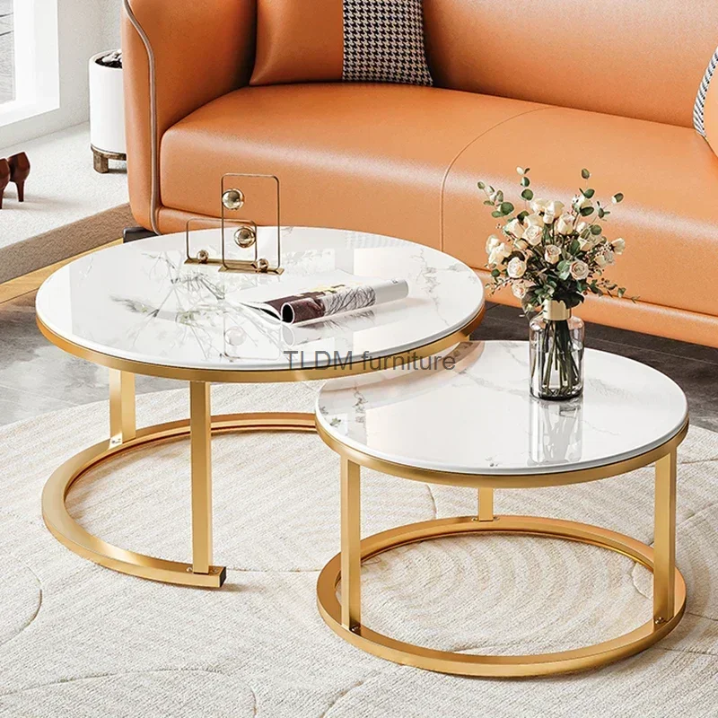 Legs Gold Design Coffee Tables Decoration Organizer Marble Extendable Coffee Table Standing Floor Table Basse Office Furniture