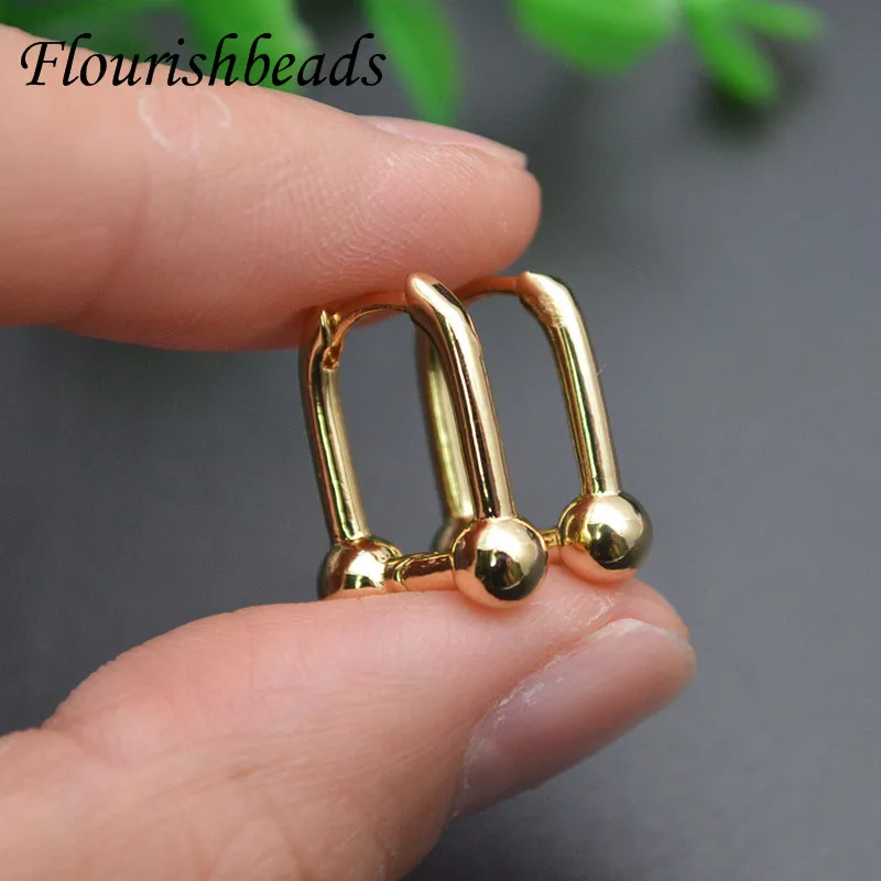 New Arrived Gold Plating U Shape Horseshoe Arched Earring Hooks Fashion Personality Accessories for Jewerlry Making 20pcs/lot