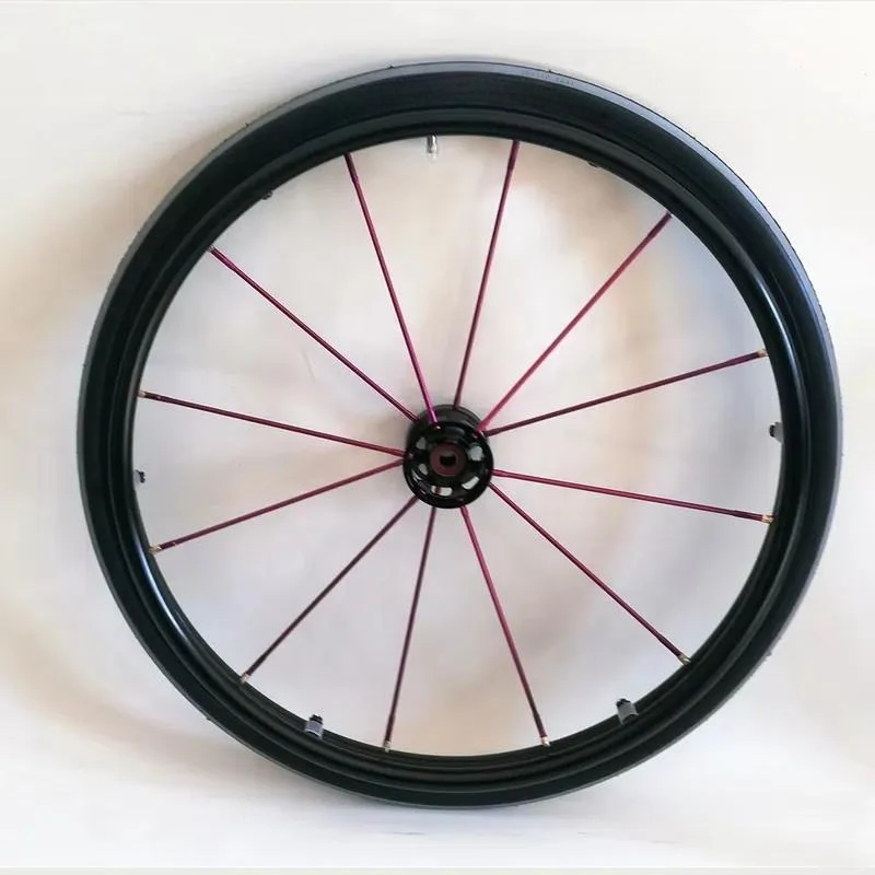 24 * 1 Inch Active Wheelchair Rear Wheel Spare Aluminum Spoke Wheel With Quick Release For Disabled Mobility Wheelchair