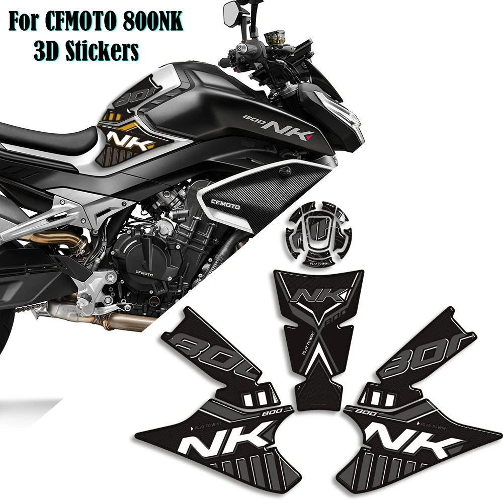 

For CFMOTO CF MOTO 800NK 800 NK Motorcycle Tank Pad Side Grips Gas Fuel Oil Knee Protector 3D Stickers Decals 2024 2025